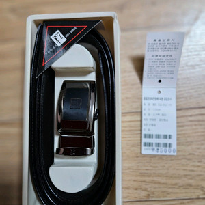 Z.K 조크 블랙 가죽 벨트 새상품