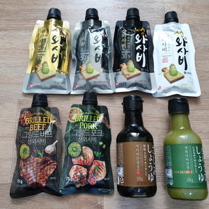 주비푸드 갈아만든 생와사비 + 간장소스 세트 고추냉이 와사비 도시어부 미개봉 새제품