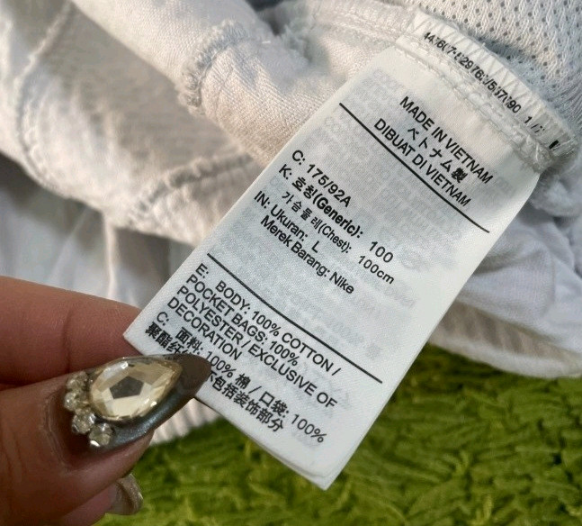 나이키 코듀로이 화이트 자켓 100/L 이미지