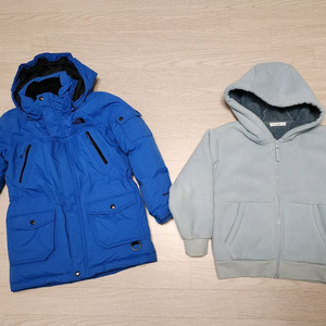 (일괄)120사이즈 노스페이스 키즈 패딩코트,탑텐 후드 집업 점퍼 이미지