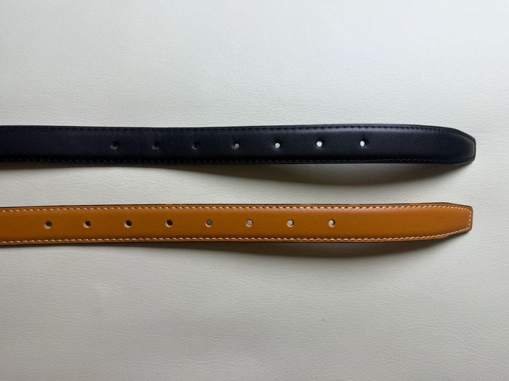 셀린느 트리옹프 벨트(블객, 브라운)--7