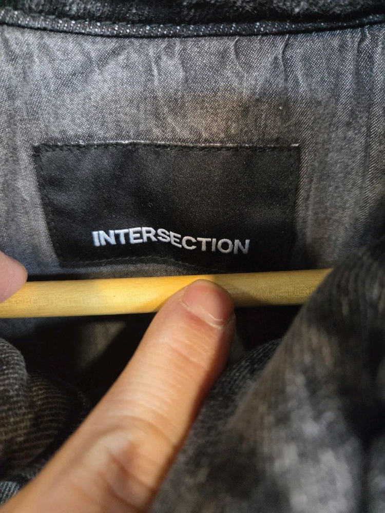 인터섹션 빈티지워싱 패딩 데님자켓 대략 L 오버핏--2