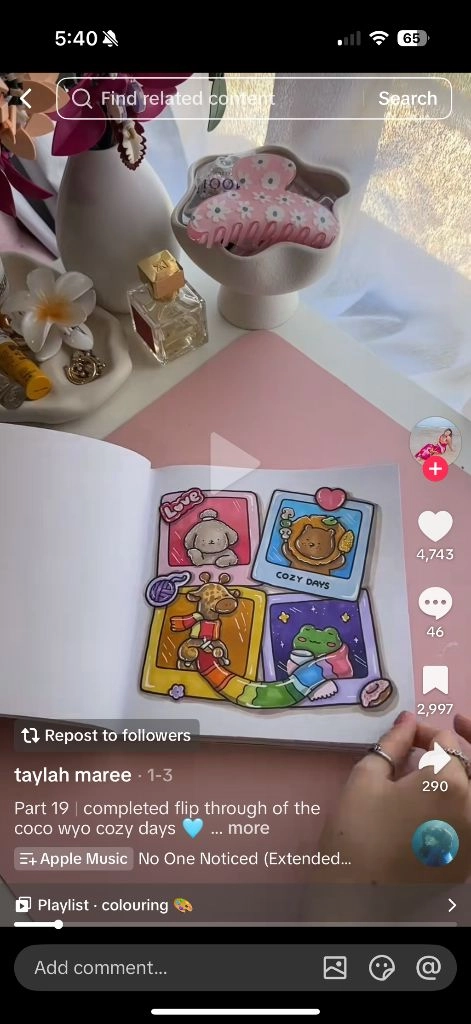 Coco Wyo cozy days 컬러링북 영문판 이미지