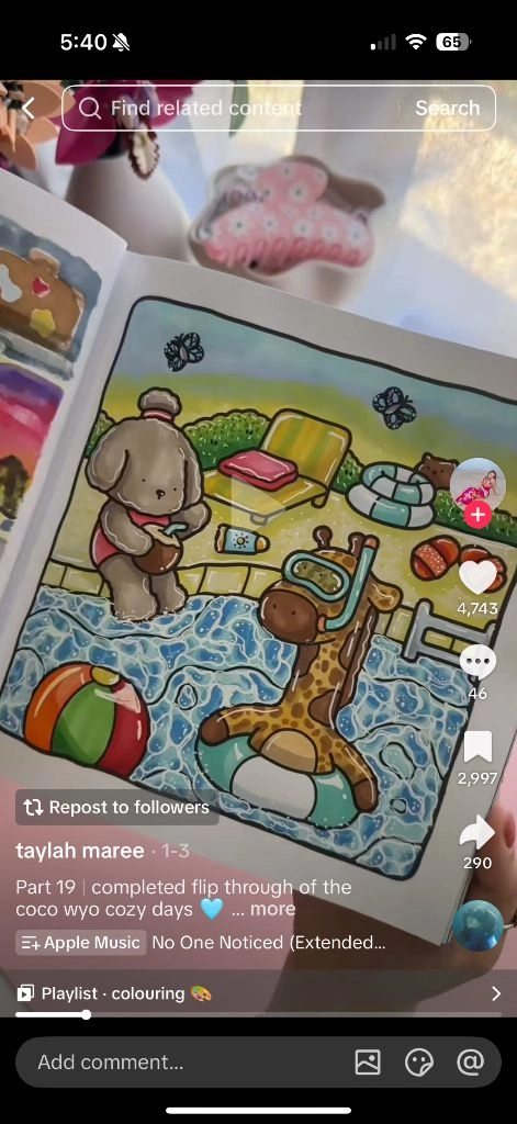 Coco Wyo cozy days 컬러링북 영문판 이미지