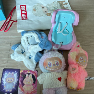 라부부 팝마트 정품 + 옷 카시트 일괄