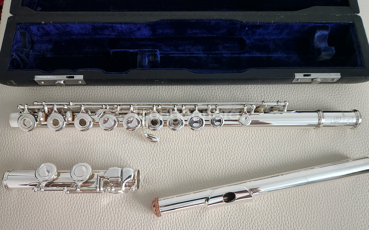 산쿄 아티스트 (CF-401) 올실버 오픈키 A급 핸드메이드--1