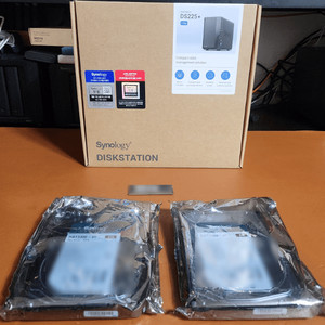 시놀로지DS225+[미개봉] + 정품HDD 8TB[미개봉]