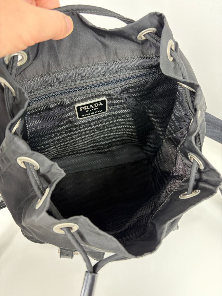 프라다 나일론 투포켓 스몰 백팩--8