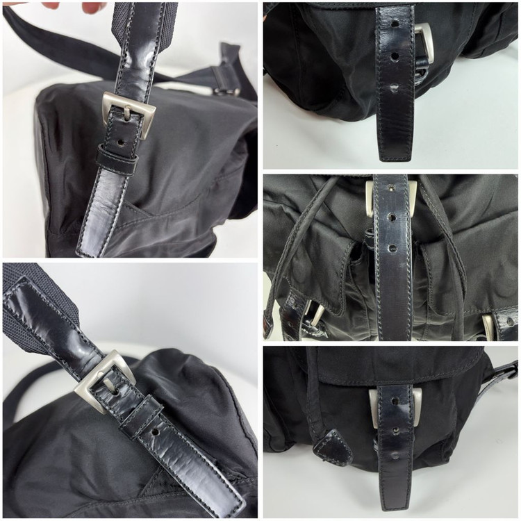 프라다 나일론 투포켓 스몰 백팩--9