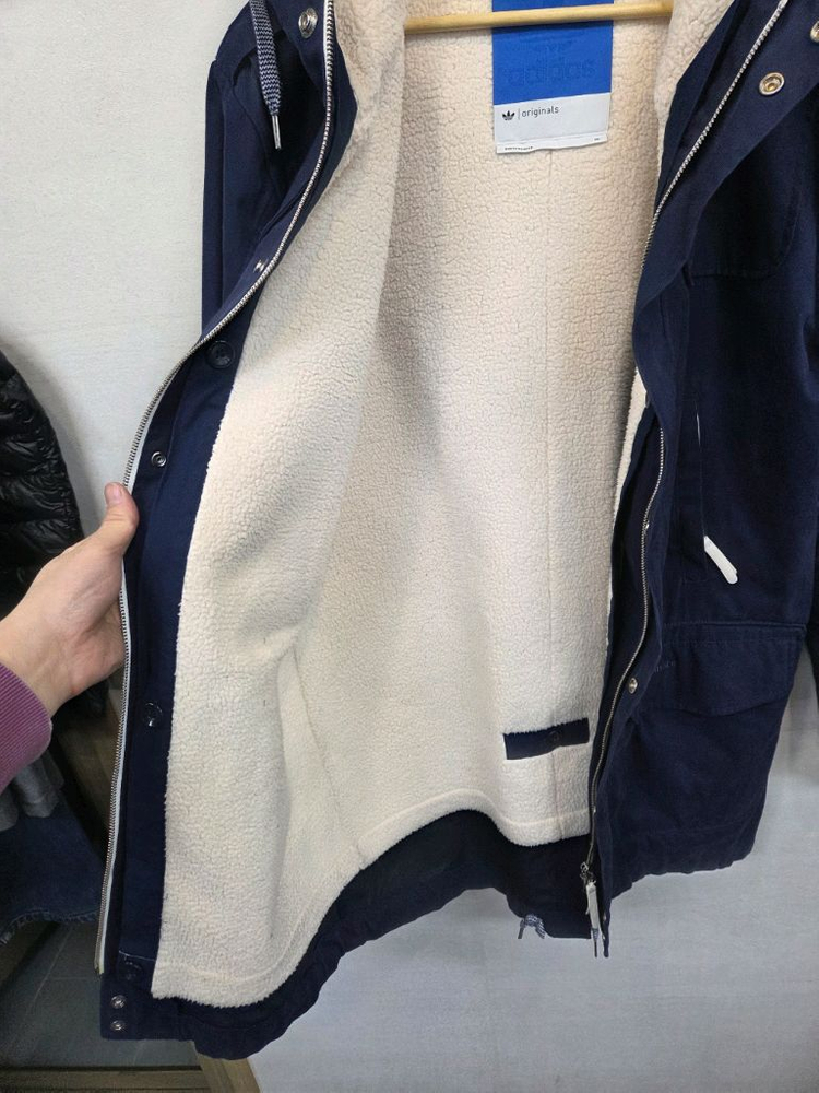 아디다스 m 파카 양털안감 야상자켓 xl--3