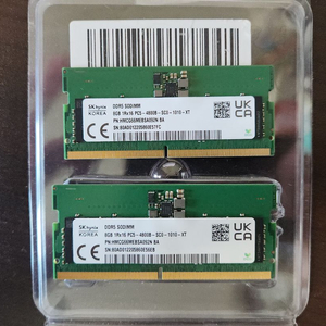 하이닉스 DDR5 4800 8GB 노트북 램 2개 일괄 판매합니다