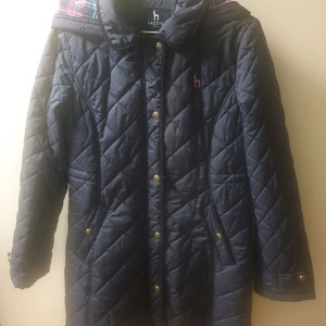 (165) 헤지스키즈 후드 퀼팅점퍼