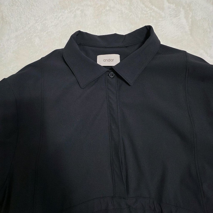 (M)여성 안다르 에어스트 폴로 숏 슬리브 반팔 원피스 여름--1