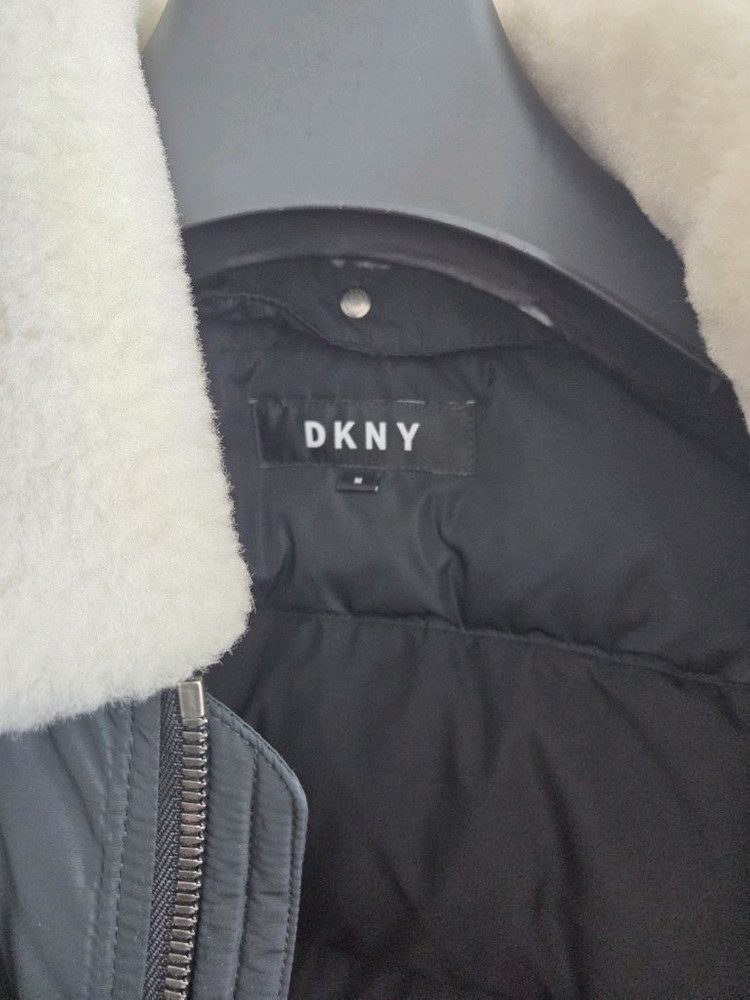 DKNY 양털카라 시어링 구스다운--1
