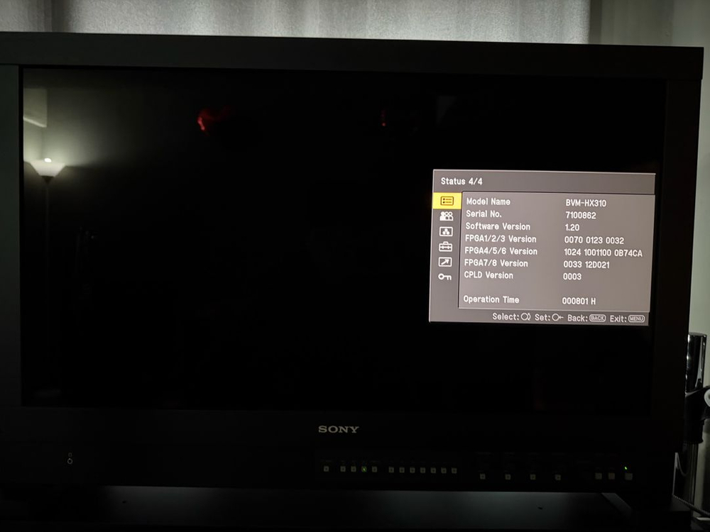 소니 bvm-hx310 모니터 이미지