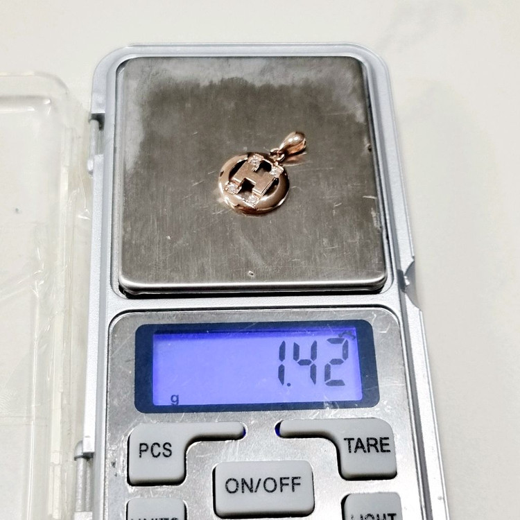 14k펜던트 핑크골드 이미지