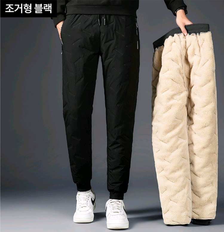 새상품] 겨울용 남성 방한바지 양털패딩바지 1+1--4