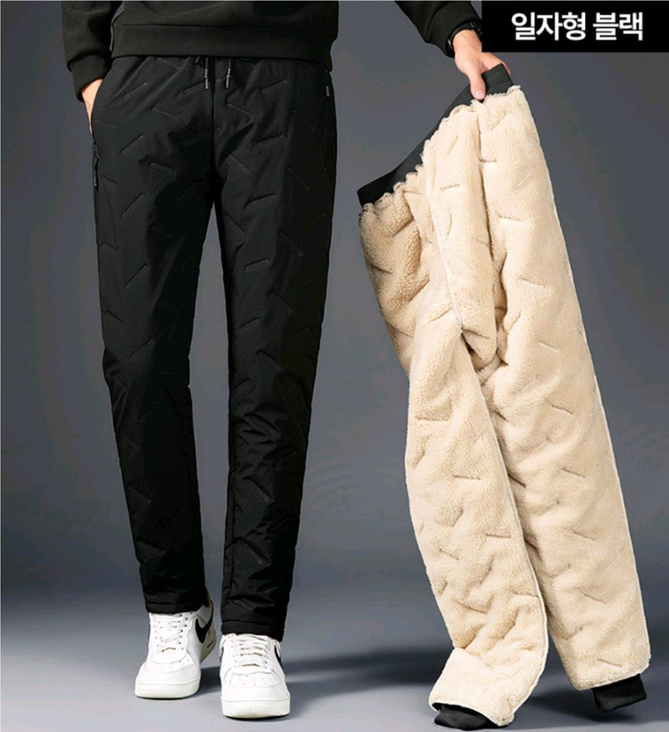 새상품] 겨울용 남성 방한바지 양털패딩바지 1+1--6