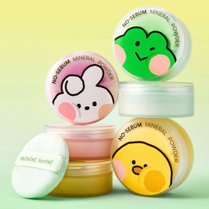 pdrn앰플+(3개)이니스프리 X 라인프렌즈 미니니 노세범 미네랄 파우더