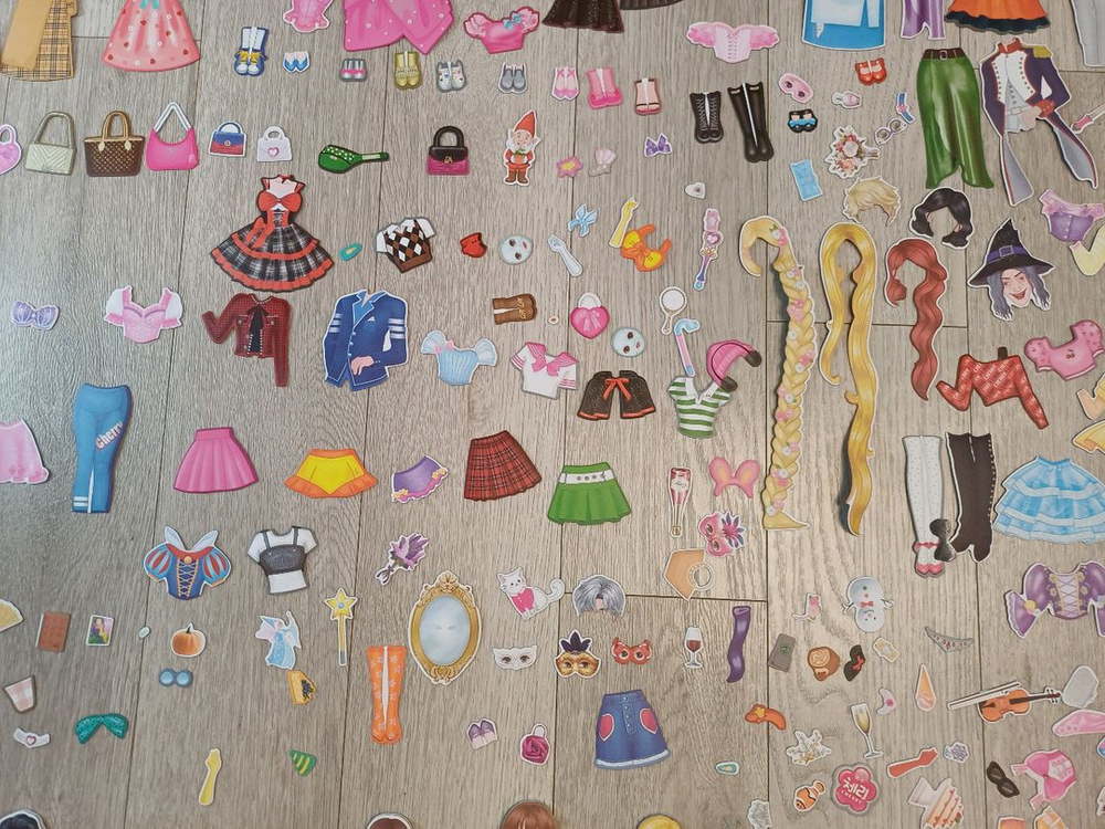 체리의 자석코디 세트 2개 인형옷입히기 장난감--2