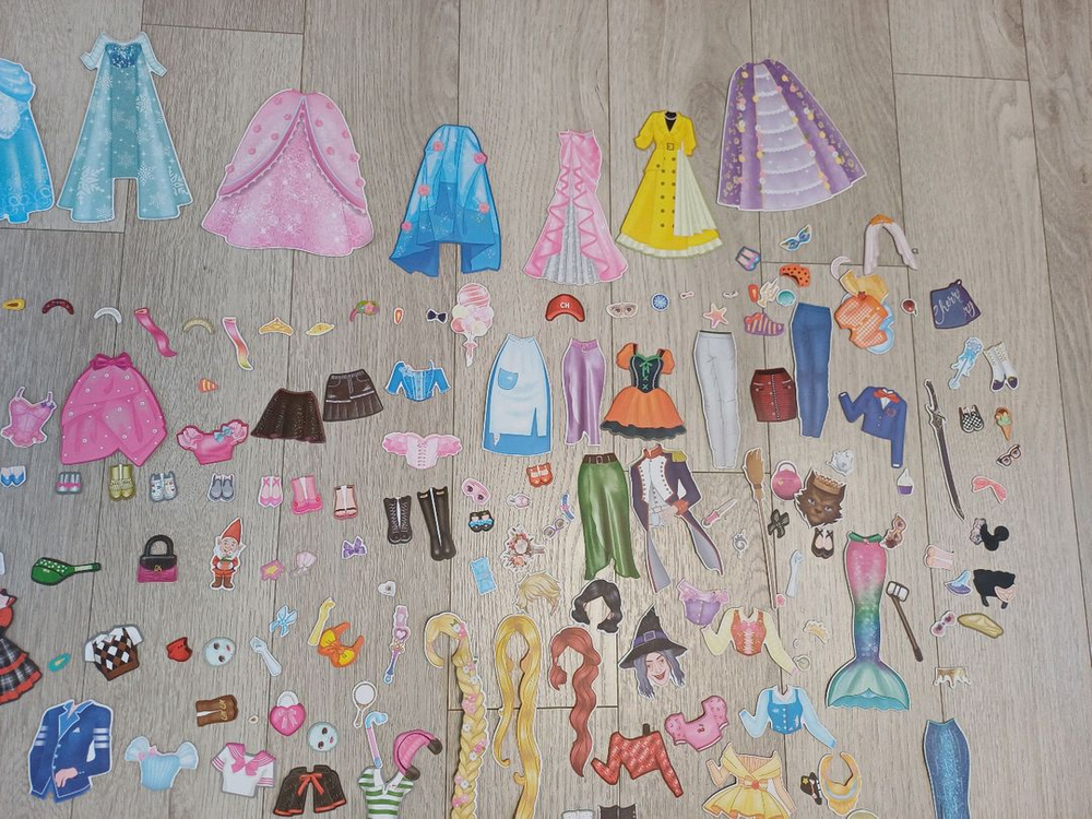 체리의 자석코디 세트 2개 인형옷입히기 장난감--6