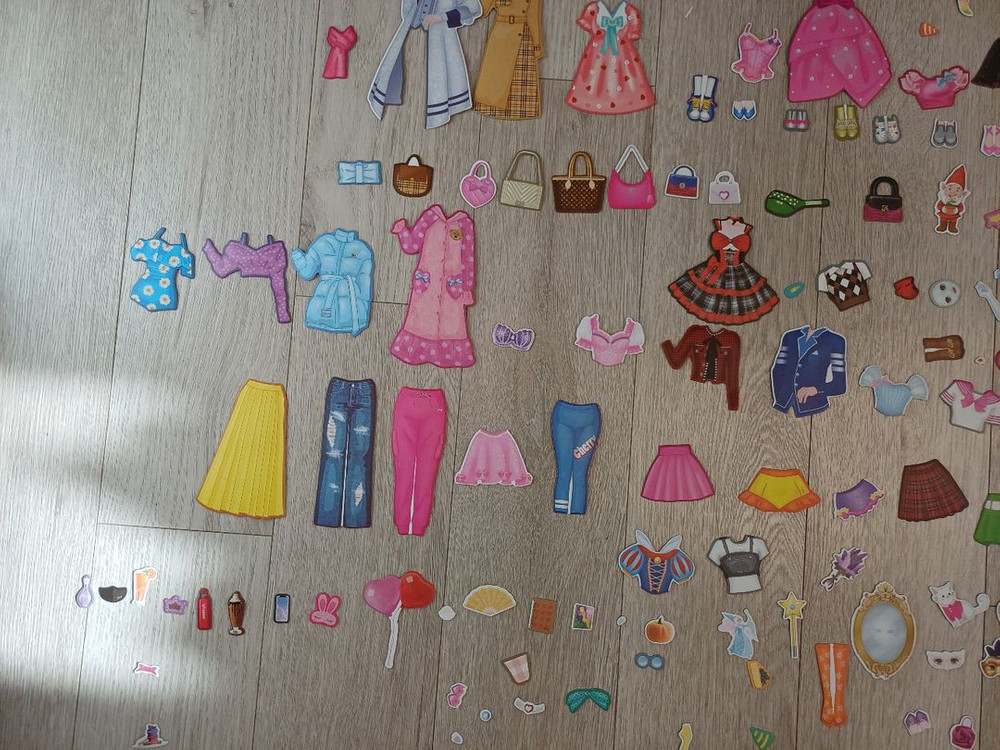 체리의 자석코디 세트 2개 인형옷입히기 장난감--7