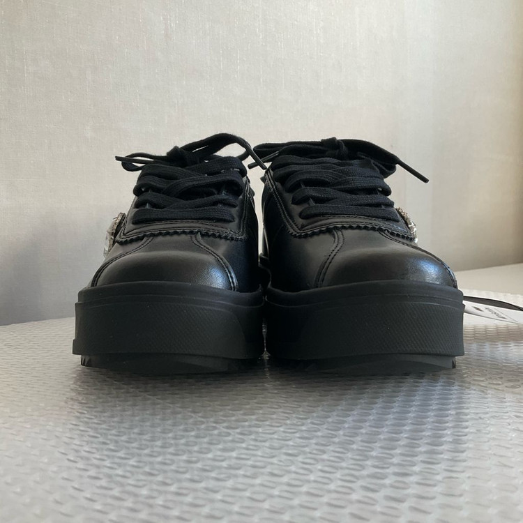 (새상품)Kristin 블랙 보석 플랫폼 스니커즈 230--4