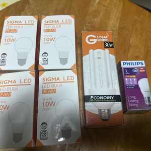 LED 전구 6개 일괄 (시그마, 글로벌, 필립스)