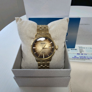 세이코 프레사지 SRPK48J 칵테일 골드(새상품)