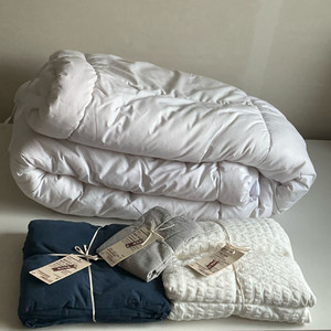 (새상품)양모이불SS + 무인양품 이불커버 매트리스커버 배게커버