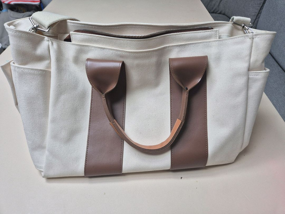 미카 기저귀가방 캔버스 라지사이즈--1