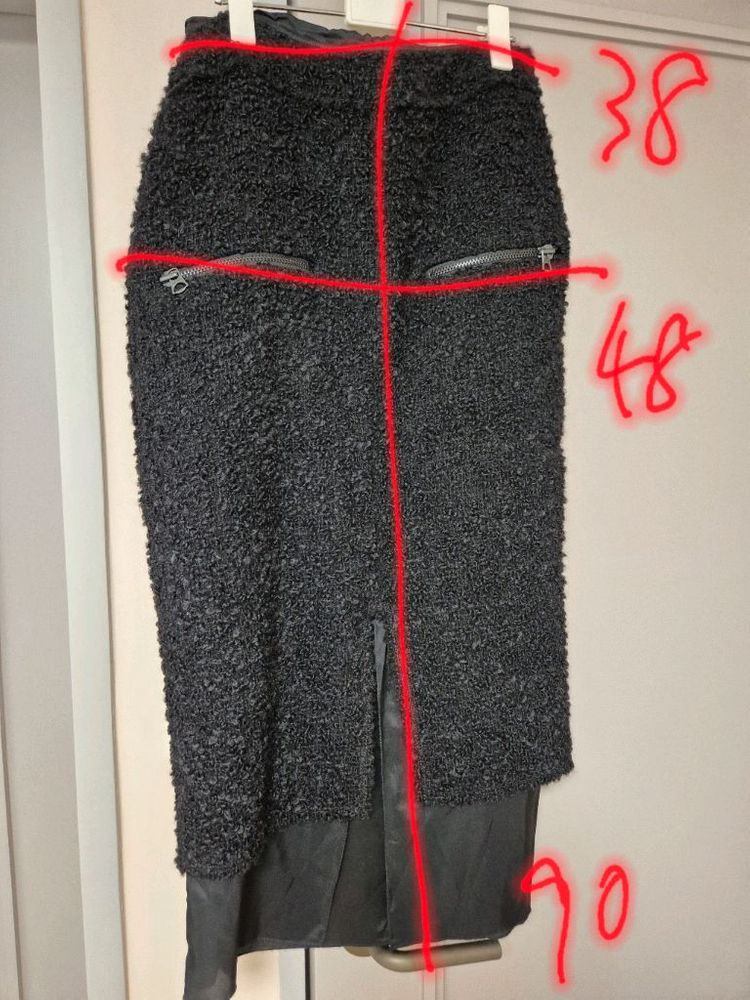 아크네 트위드 스커트--2