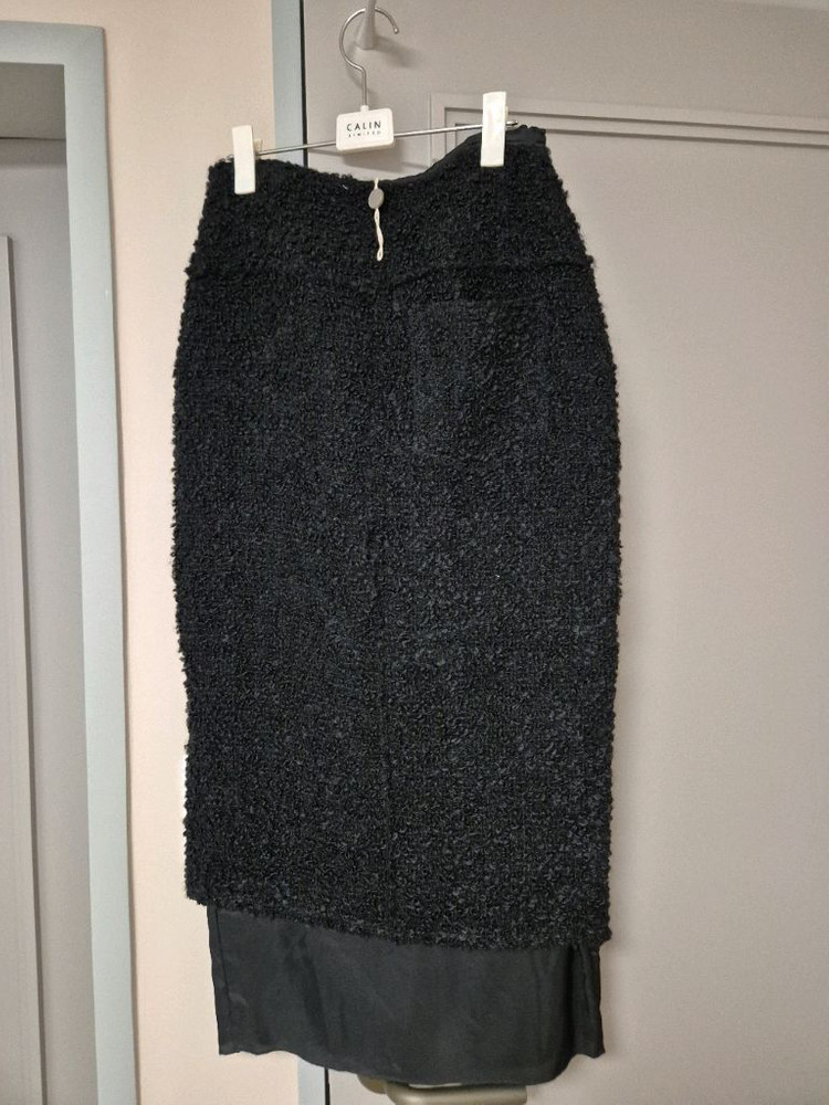 아크네 트위드 스커트--3