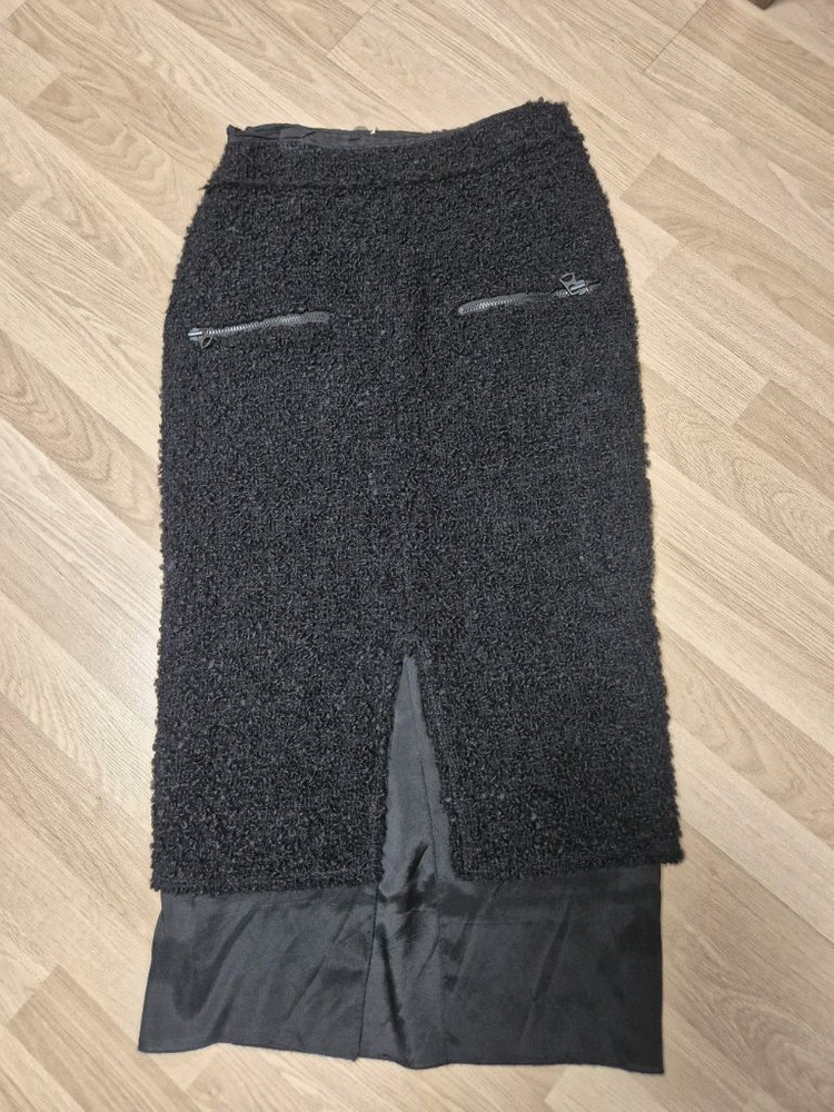 아크네 트위드 스커트--7