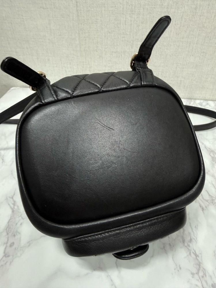 샤넬 듀마 은장 백팩 (내장칩버전)--5