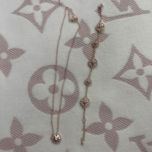 디올 로즈드방 목걸이 팔찌 세트