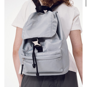 메종마레 버클 나일론 백팩 라이트그레이