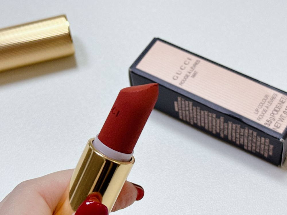 구찌 루즈 아 레브르 마뜨 립스틱 505 자넷러스트--8