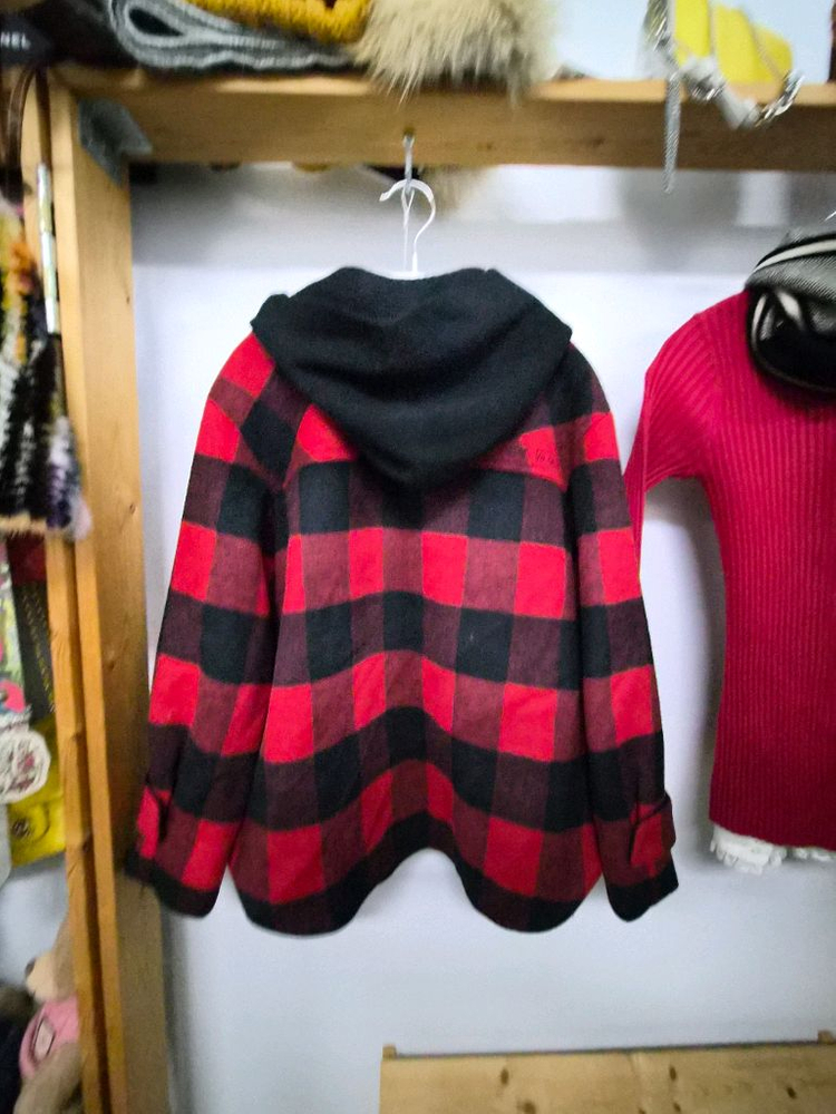 비비올리비아 후드체크 아우터--5