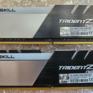 DDR4 램 8G 2개 2세트, 3200 CL14/16(지스킬,팀그룹)