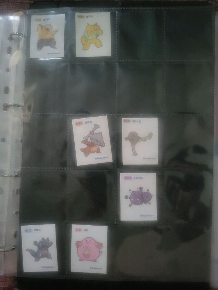 포켓몬스터 띠부띠부씰+드래곤볼씰팝니다. 이미지