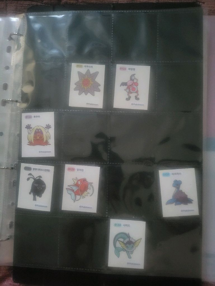 포켓몬스터 띠부띠부씰+드래곤볼씰팝니다. 이미지