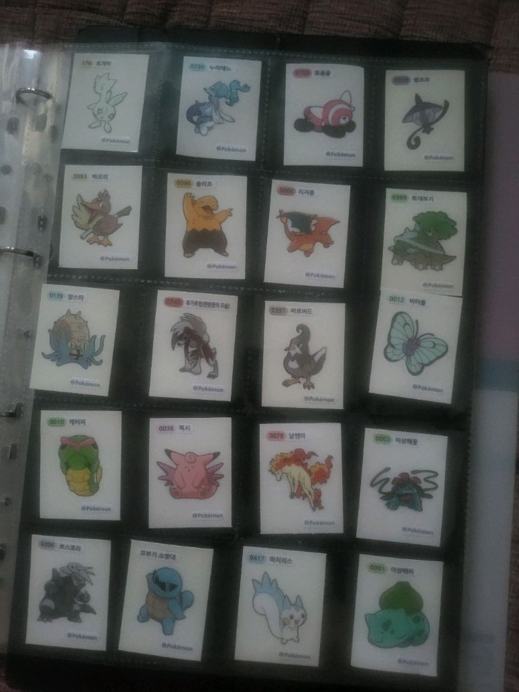 포켓몬스터 띠부띠부씰+드래곤볼씰팝니다. 이미지