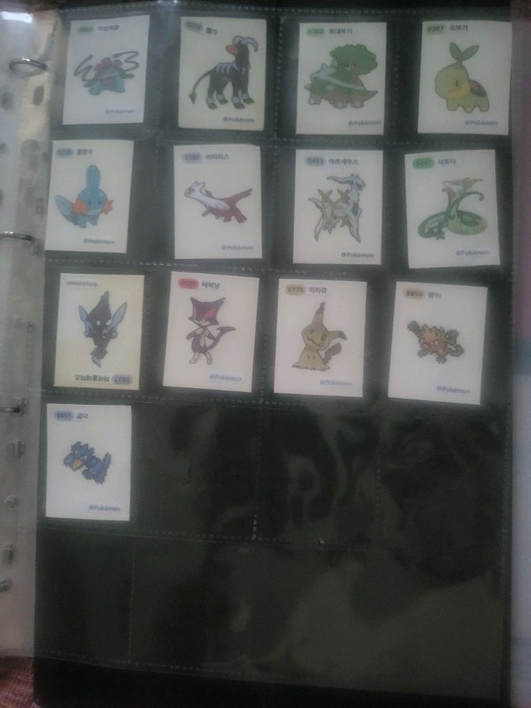 포켓몬스터 띠부띠부씰+드래곤볼씰팝니다. 이미지