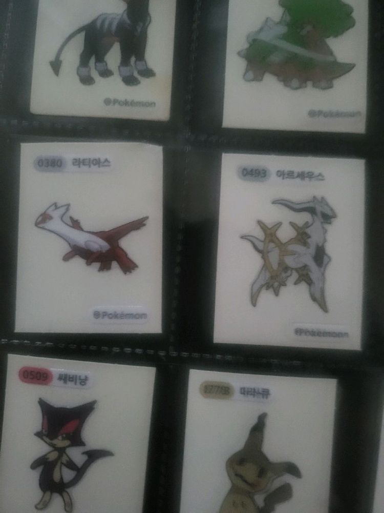 포켓몬스터, 드래곤볼띠부띠부씰 이미지