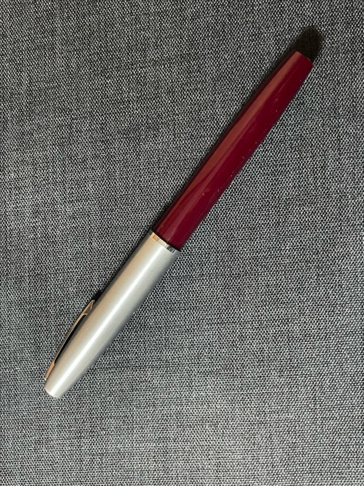 쉐퍼 만년필 트라이엄프 임페리얼 스틸 캡 버건디 CT 스텐레스스틸 M닙 이미지