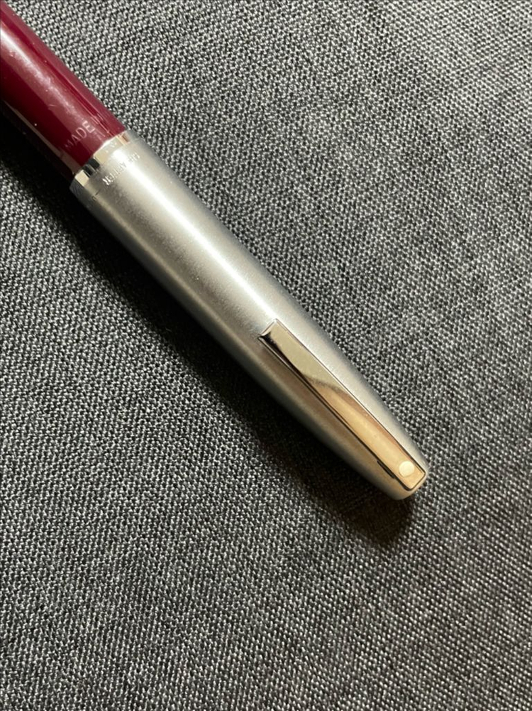 쉐퍼 만년필 트라이엄프 임페리얼 스틸 캡 버건디 CT 스텐레스스틸 M닙 이미지
