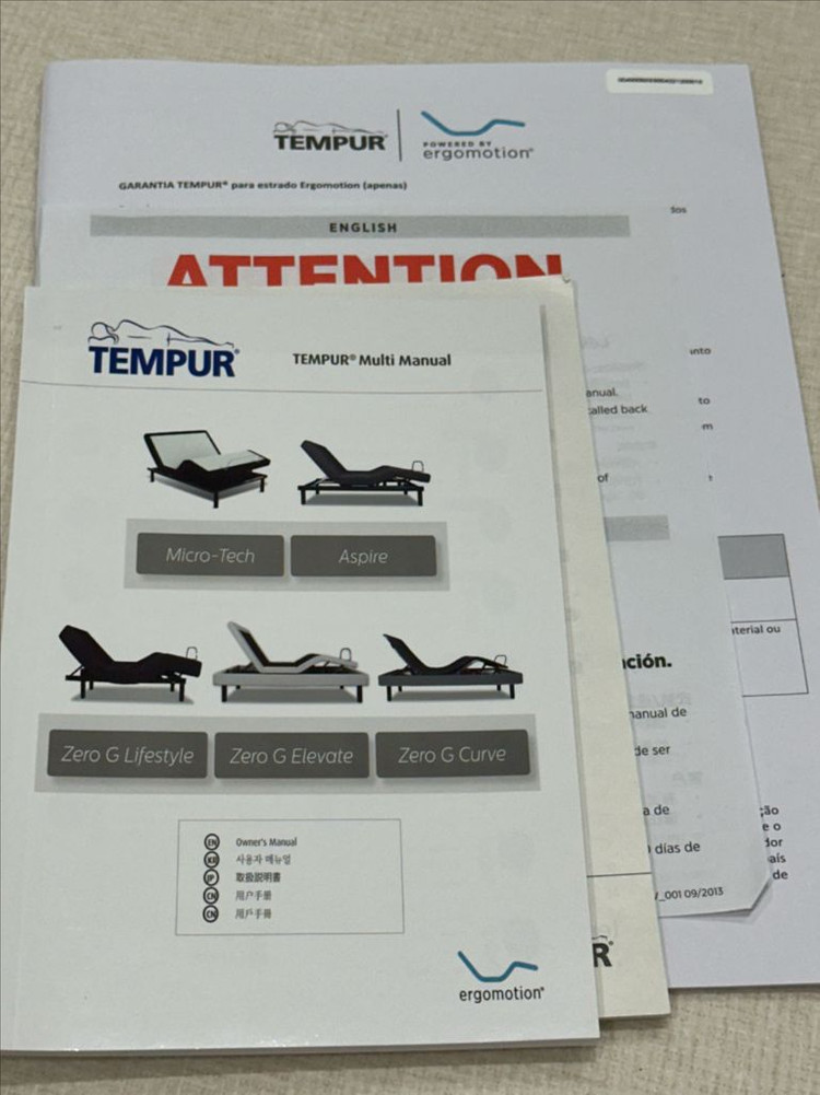 템퍼 모션베드 제로지 슈퍼싱글 매트리스포함 이미지