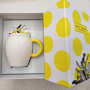 스타벅스 세라믹 레몬 머그 새제품