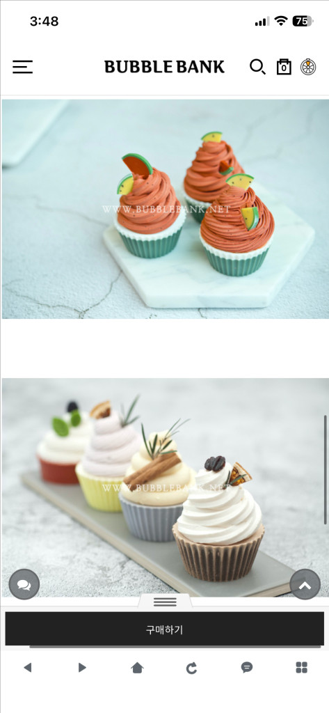 버블뱅크 비누공예 컵케이크 9구 실리콘 몰드 이미지